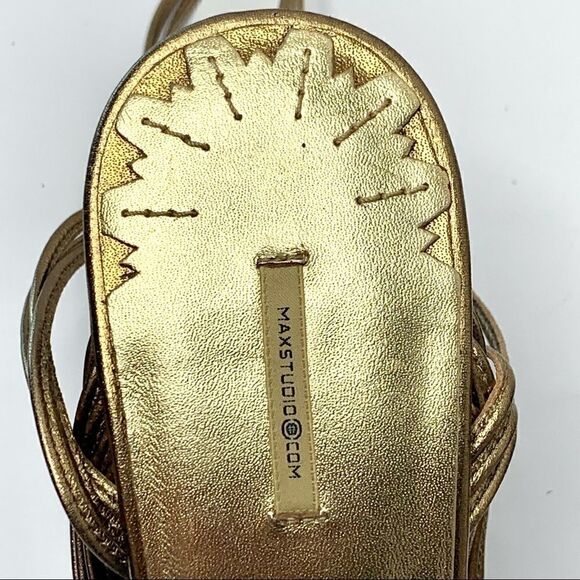 Max Studio Bronze Wedge Heels - Picture 4 of 7